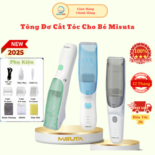 [BẢN MỚI] Tông Đơ Cắt Tóc Cho Bé MISUTA, Tông Đơ Cắt Tóc Cao Cấp Cho Bé Và Gia Đình Có Động Cơ Kép Lực Hút Tóc Mạnh