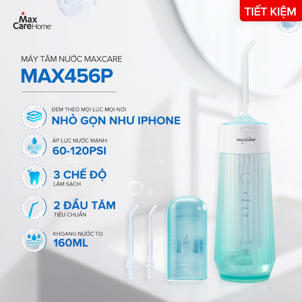 Máy tăm nước cầm tay Maxcare gồm 5 mẫu máy tăm nước gấp gọn & tăm nước mini 200ml,300ml Nhật Bản | BigBuy360 - bigbuy360.vn
