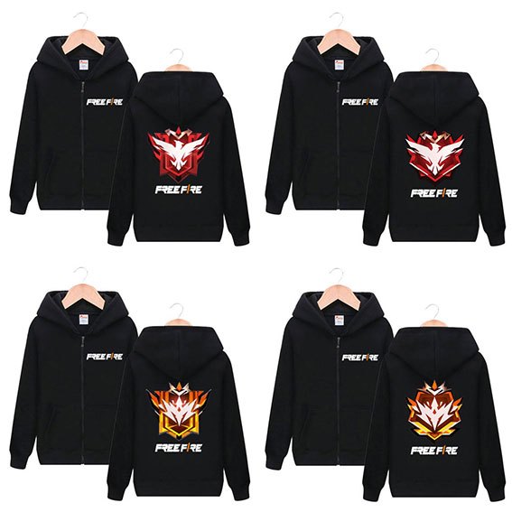 Áo khoác free fire , áo free fire rank thách đấu in hình theo yêu cầu - áo garena free fire