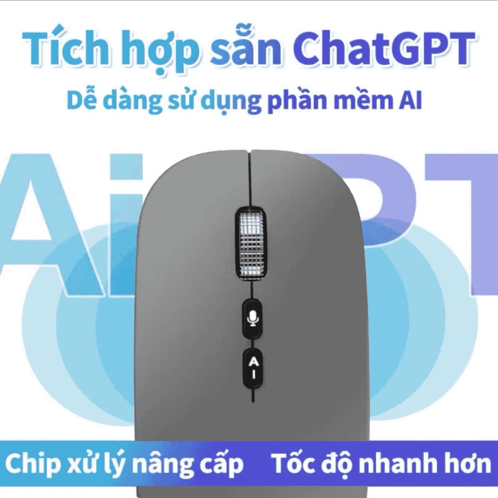 Chuột AI Thông Minh A7- Bluetooth & 2.4G | Dịch Giọng Nói + Văn Bản | Hỗ Trợ 120 Ngôn Ngữ | Pin Sạc Type-C | BigBuy360 - bigbuy360.vn