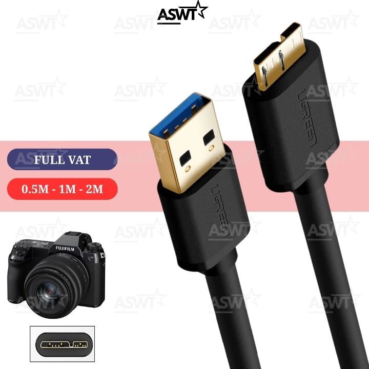 Cáp USB truyền dữ liệu, file ảnh video giữa máy ảnh Fujifilm GFX 50S GFX50S với máy tính - FULL VAT