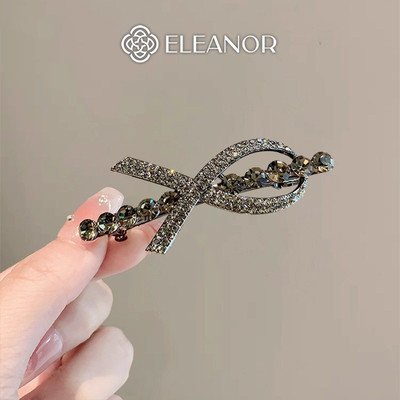 Kẹp tóc nữ Eleanor Accessories thiết kế đính đá kẹp tóc nơ thiểu thư phụ kiện tóc 10353