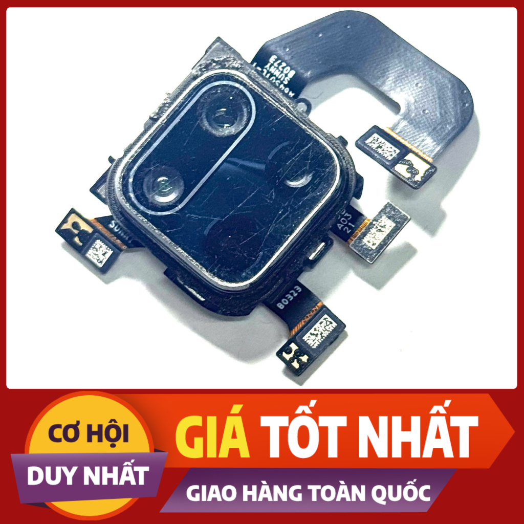 Cam / Camera sau kèm kính cam Xiaomi Redmi Note 9 Pro Zin tháo máy chính hãng (có xước nhẹ)