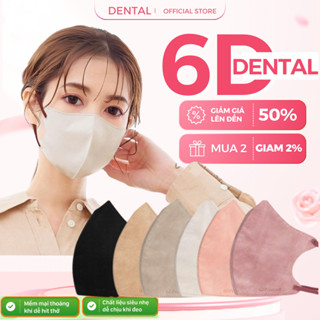 Thùng 320 cái Khẩu Trang 6D DENTAL MASK , 3 Lớp Thoáng Khí Chống Tia UV