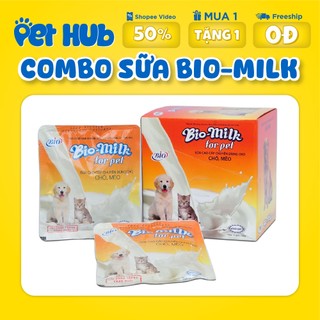  Combo 10 & 5 Gói Sữa Bio Milk Cao Cấp 100g Cung Cấp Canxi Cho Chó Mèo Con Sơ Sinh Thú Cưng Mang Bầu 
