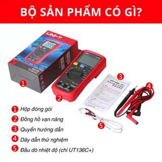 Đồng hồ vạn năng điện tử Uni-T UT136C+ chất lượng tốt Linh Kiện Đầu Trâu.