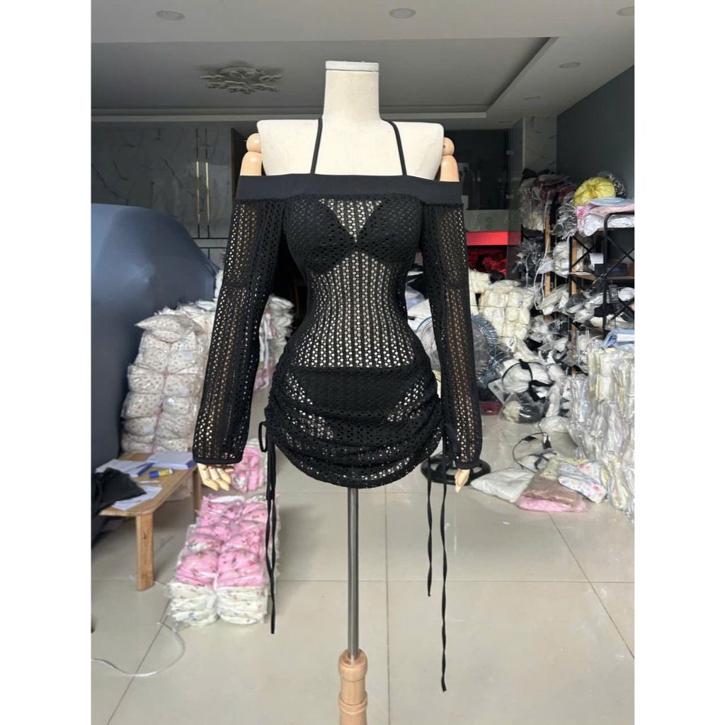 Sét Bikini đi biển ba món ren Lưới MON.TOGHI cá tính  [ BKN 889 ] HÀ bikini | BigBuy360 - bigbuy360.vn