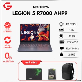 Laptop Gaming Lenovo Legion 5 R7000 AHP9 (Ryzen 7-8745H, RTX 4050-6GB, 16GB, 512GB, 15,6" 144Hz)