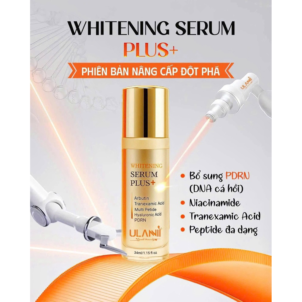 TINH CHẤT LÀM TRẮNG SÁNG ULANNI WHITENING SERUM PLUS+ CÔNG NGHỆ PD