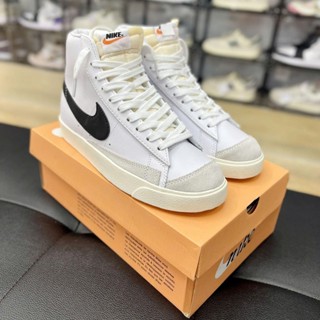 Giày Blazer Mid 77 low Đen Trắng, Giày thể thao Blazer Mid 77 Vintage White Black cổ thấp cổ cao 2024
