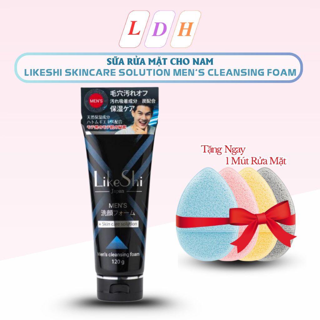 Sữa rửa mặt cho nam LIKESHI SKINCARE SOLUTION MEN'S CLEANSING FOAM 120ml