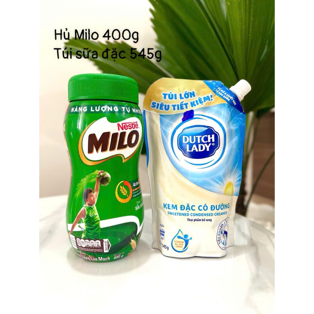 Combo bổ sung  năng lượng Sữa bột Milo +Sữa đặc Dutch lady