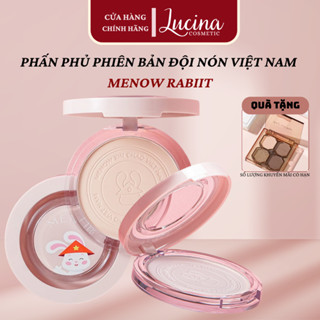 Phấn Phủ MENOW Rabbit Phiên Bản Nón Lá Việt Nam Dạng Nén Đều Màu Da, Mịn Lì Lâu Trôi 8,5G LUCINA COSMETICS