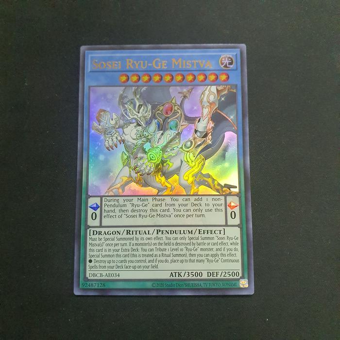 ultra rare ae [ Dưa Hấu Yugioh ] Lá bài thẻ Sosei Ryu Ge Mistva - Tặng bọc bài nhựa pendu