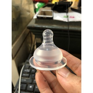 🍼1>>5 Núm ty, núm vú silicon siêu mềm Kichilachi (Size S, M, L, Y) ( Cổ rộng ) 2 MẪU MỚI và MẪU CŨ