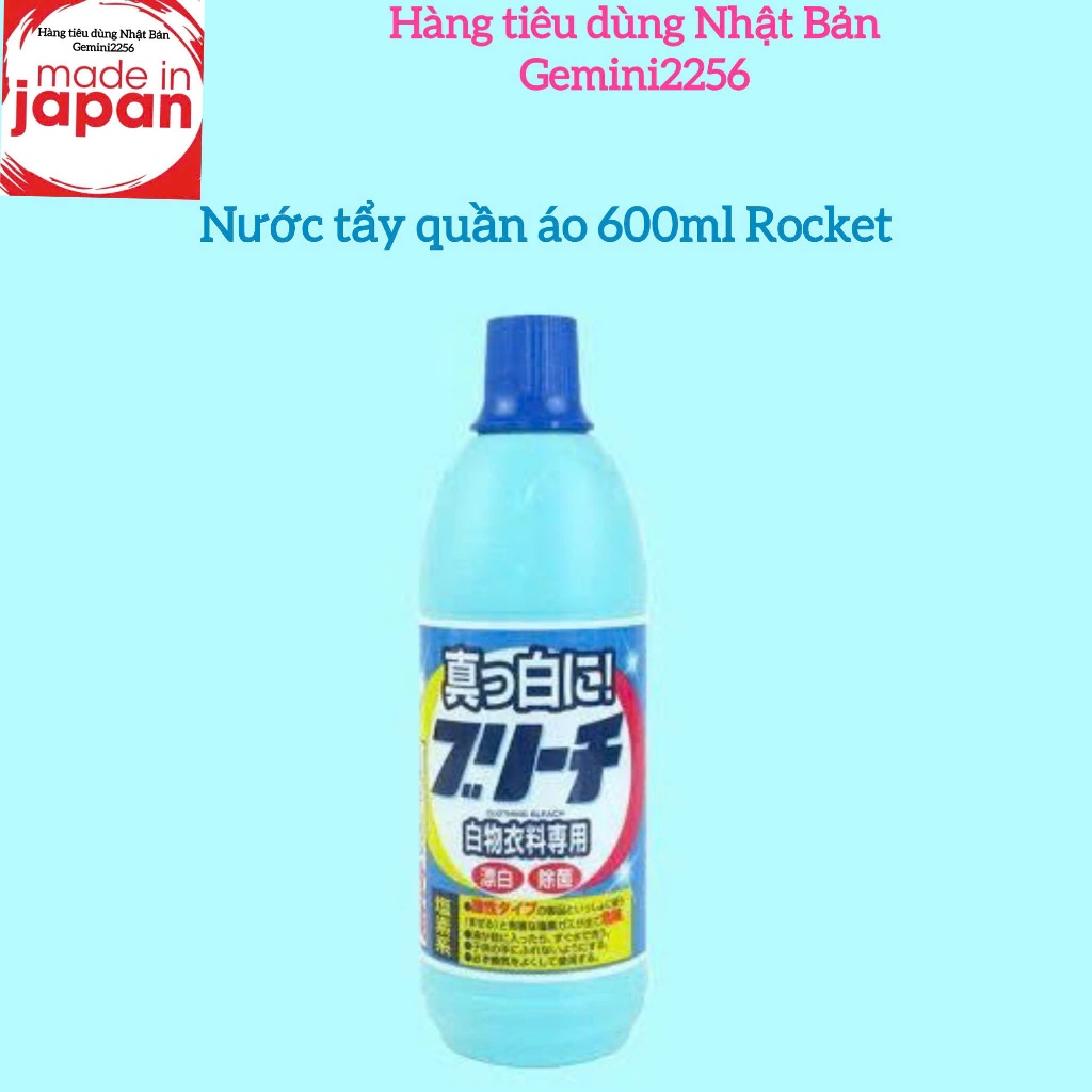 Nước tẩy quần áo 600ml Rocket