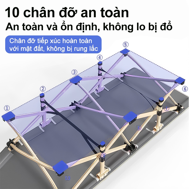 Giường gấp hàng nhập khẩu Thoải Mái Êm Ái Tháo Lắp Tiện Lợi Khổ Lớn Dùng Ở Văn Phòng Nhà Ở Bệnh Viên Giường ngủ vă | BigBuy360 - bigbuy360.vn