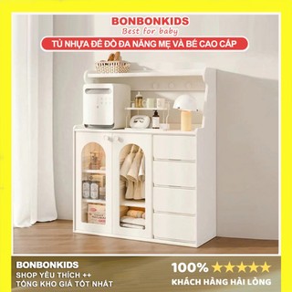  Tủ quần áo cho bé đa năng - tủ đựng đồ cho bé - tủ mẹ bỉm sữa có thanh treo đồ cho bé 