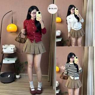  Áo Cardigan Len Dệt Kim Joolate Nữ Cổ Tròn Tay Dài – Logo Trái Tim Hot Trend 2025 – Hàng QC Siêu Đẹp 998_P11 