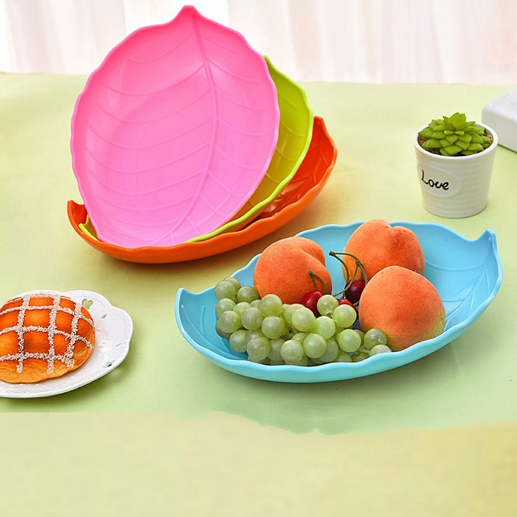 🏵️FREESHIP🏵️ Combo 5 Đĩa nhựa hình lá cây Việt Nhật