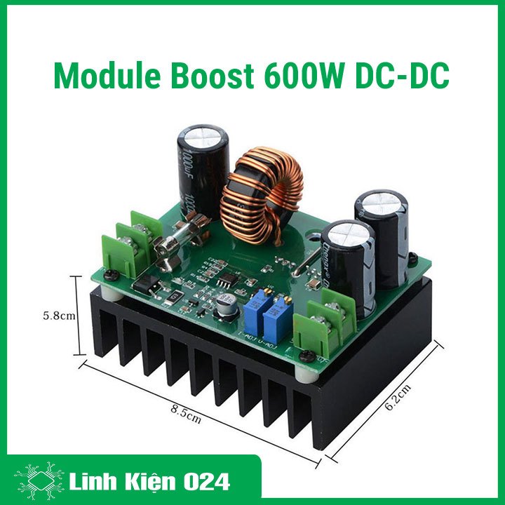 Module Boost 600W DC-DC KT600 Vin 12-60V/Vout 12-80V