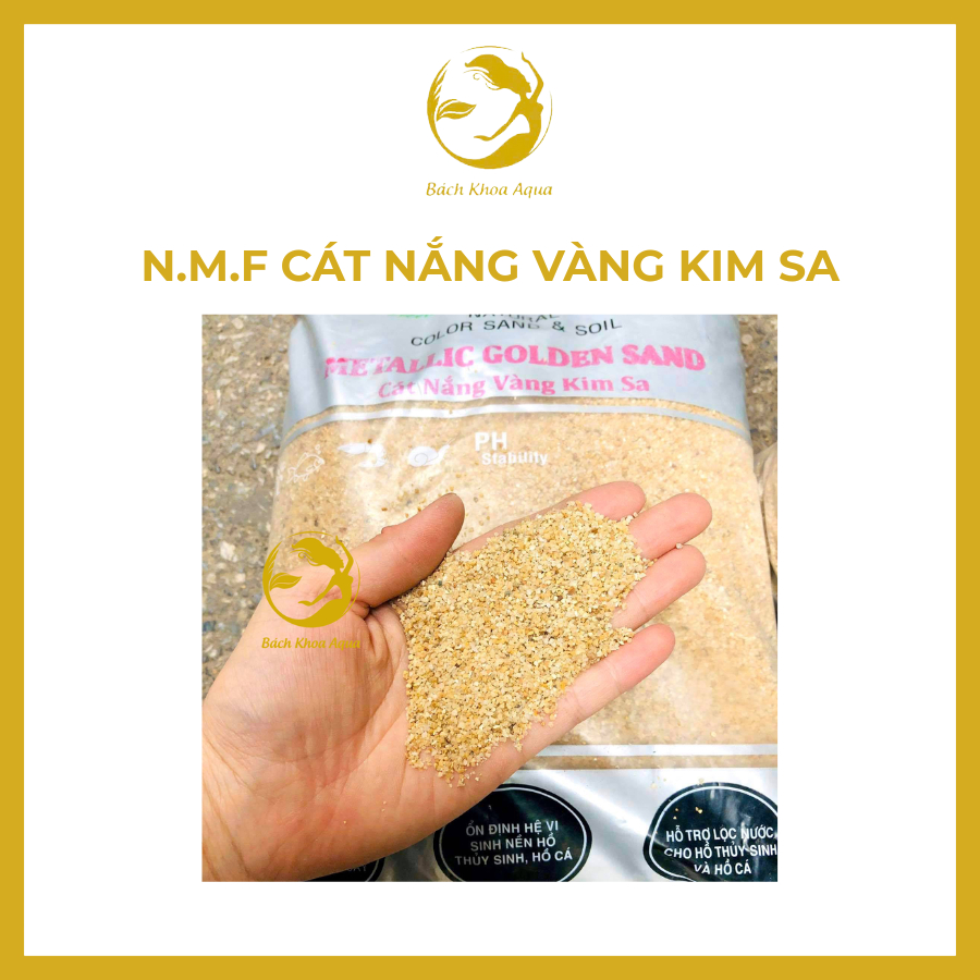 N.M.F Cát Nắng Vàng Kim Sa chiết 0,5kg/1kg - Chiết từ bao cát trải nền thủy sinh chính hãng