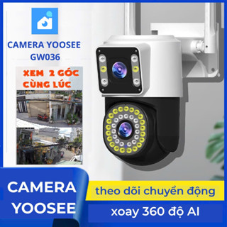  Camera Giám Sát Yoosee GW036 FHD 16MPX – Xoay 360° Xem Đêm Có Màu Đàm Thoại 2 Chiều Chống Trộm 