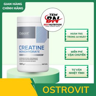 [Chính Hãng EU] OstroVit Creatine Monohydrate (500g) - Siêu Tinh Khiết, Tăng Cơ Nhanh, Tăng Sức Mạnh, Sức Bền