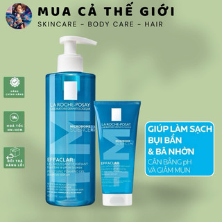  Sữa rửa mặt Laroche Posay dạng Gel tạo bọt cho da dầu và nhạy cảm LRC-Posay Effaclar 
