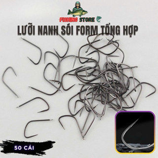 50 cái lưỡi Nanh Sói cải tiến câu cá Chép, Rô Phi