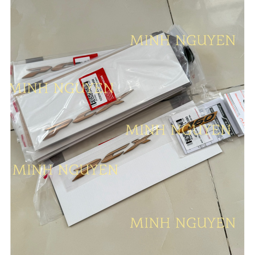 Tem chữ nổi PCX 160  Indo