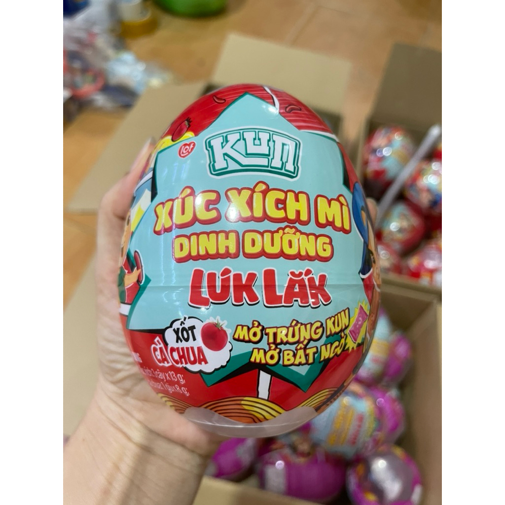 Trứng xúc xích định dưỡng Kun luklak thương hiệu Lof Kun