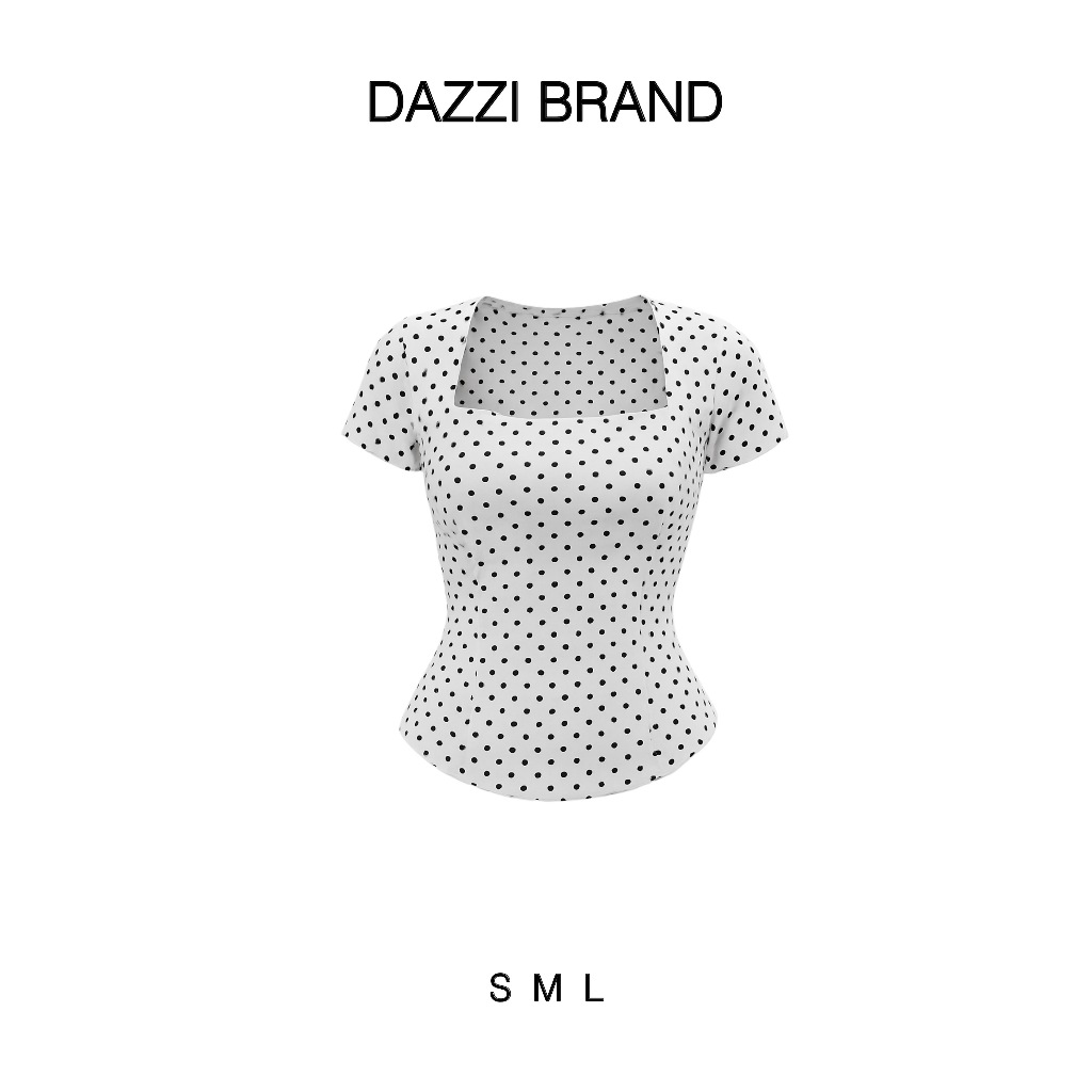[DEAL SALE CUỐI HÈ] Áo thun ôm cổ vuông dáng corset vạt bầu vải cotton mịn DAZZI Women A053 | BigBuy360 - bigbuy360.vn
