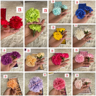 [ H326 ] ( Hộp 50 bông ) Hoa cẩm chướng sáp, hộp hoa cẩm chướng sáp thơm cao cấp, hoa phăng sáp