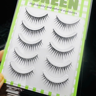  Mi Giả Gân Đen Mắt Ướt Nâng Mí Tự Nhiên Mã Số 142 Green Thủy Mi 