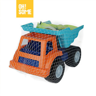 OHSOME - Bộ đồ chơi xe tải đi biển 7 món size to chất nhựa an toàn cao cấp