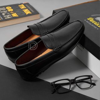 Giày Lười Da Nam  Da Bò Thật 100% G66 ĐÊ Khâu 3.5 cm Phù Hợp Cho Đi Làm Và Đi Dự Tiệc  Đẹp Trẻ Trung bảo hành 1 năm