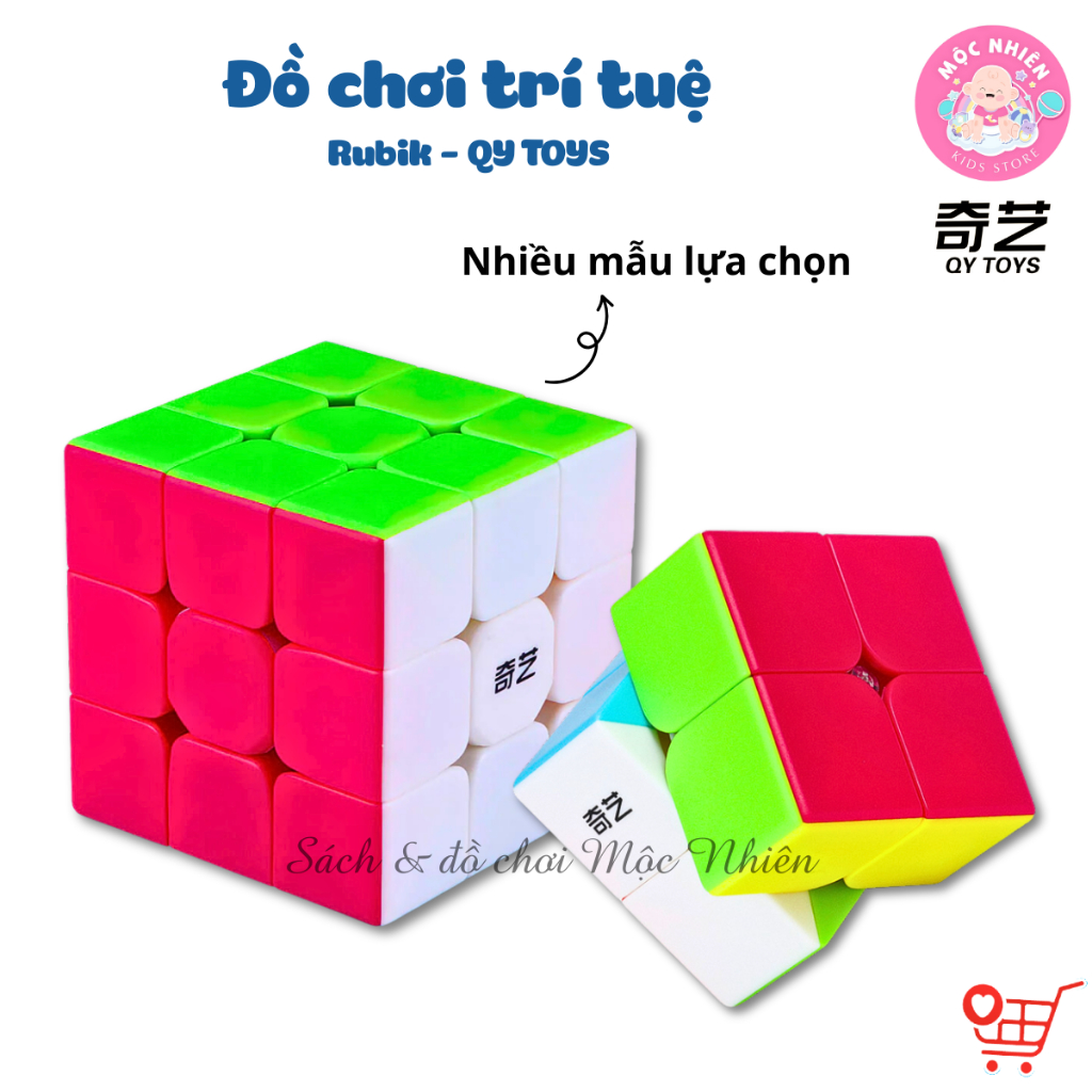 Đồ chơi trí tuệ Rubik Qiyi QY TOYS – Stickerless 2x2 3x3 4x4 5x5 Pyraminx Skewb Megaminx Square-1 Wi