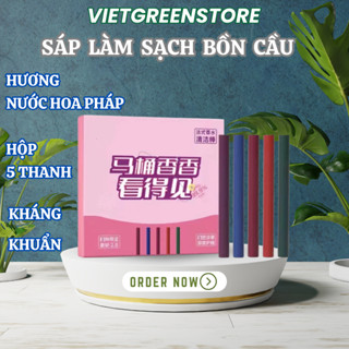  Viên thả bồn cầu hương nước hoa Pháp Sáp thả bồn cầu khử mùi nhà vệ sinh kháng khuẩn đa tác dụng tẩy cặn nhà vệ sinh 
