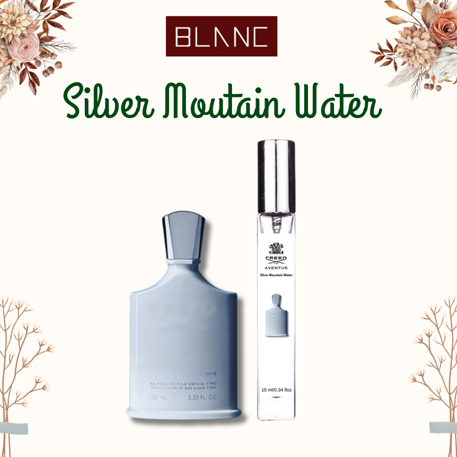Nước Hoa Unisex Chiết Silver Moutain Water BLANC PERFUME, Dầu Thơm Hương Thơm Ngát, Tươi Mới, Sảng K