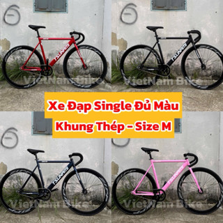    SIZE M   Xe Đạp Thể Thao Single Speed Đủ Màu   kèm strap và dụng cụ lắp ráp  