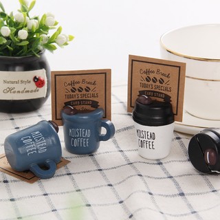 [Tặng 2 ảnh in theo yêu cầu] Kẹp ảnh gỗ để bàn hình cốc cà phê sáng tạo, kẹp ghi chú, quà tặng