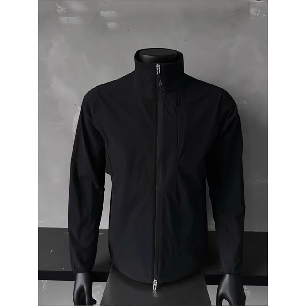 Áo Khoác Gió Nam Đen – Áo Khoác Nam Thể Thao Mỏng Nhẹ, Phong Cách Hàn Quốc (A61)