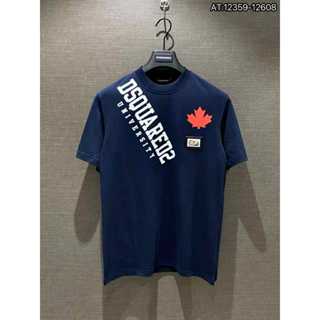 Áo Thun Lá Phong D2 Huy Hiệu LOGO Sắt.Áo Cộc Tay Boy Phố Mùa Hè