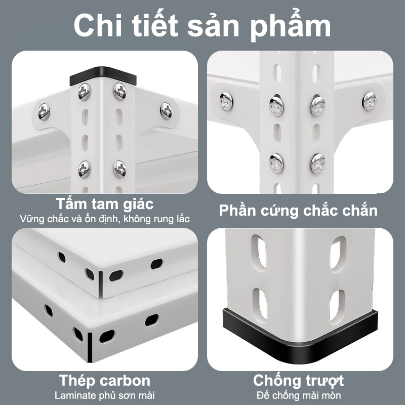 BMZAR Kệ Sắt V Lỗ Chịu Tải 500kg Kệ Hàng Đa Năng Kệ Dể Dồ Điều Chỉnh Chiều Cao | BigBuy360 - bigbuy360.vn