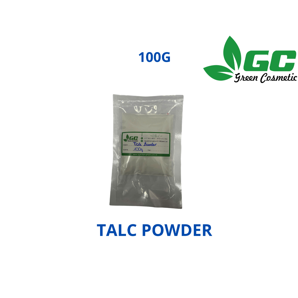 [HCM] Talc powder - Bột talc - nguyên liệu mỹ phẩm Greencosmetic 100g, 500g, 1 kg