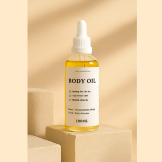 [ BODY OIL BHA ] Dầu dưỡng sáng da toàn thân giúp da căng bóng ẩm mượt 100ML