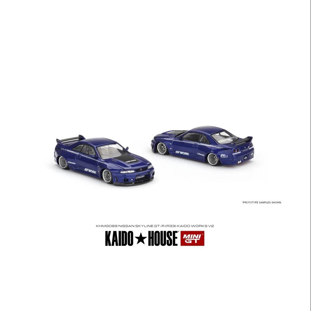 Xe mô hình MiniGT Kaido House Nissan Skyline GTR R33 Kaido Works V2  - 089