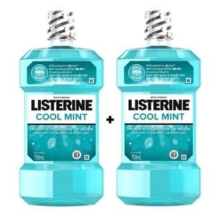[Combo 2 chai] Nước Súc miệng Listerine Cay The Mát Coolmint 750ml x 2 Hàng Thái Lan
