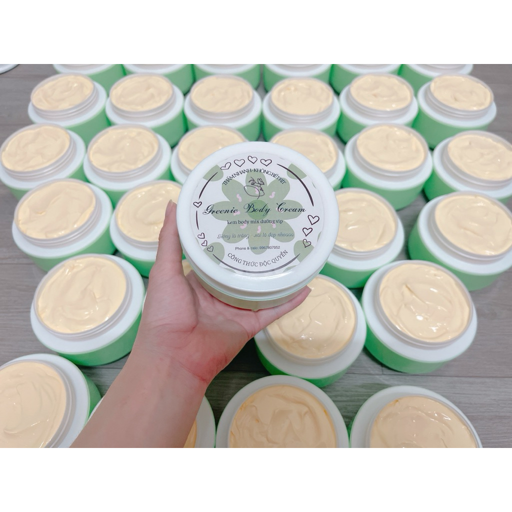 Greenie Body Cream - mix dưỡng vip